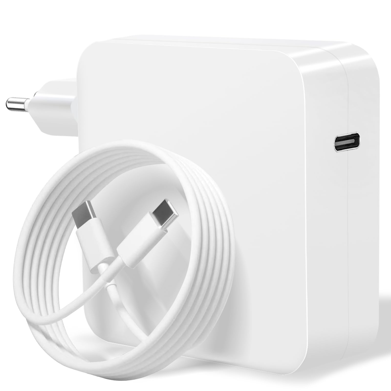 100W USB C Fast Charger for MacBook Pro 16/15/14 inch & MacBook Air 2021-2018 | Compatible with iPad Pro 12.9/11 inch | Includes 2m USB C Cable | High Speed Charging for Work, Travel & Home Office