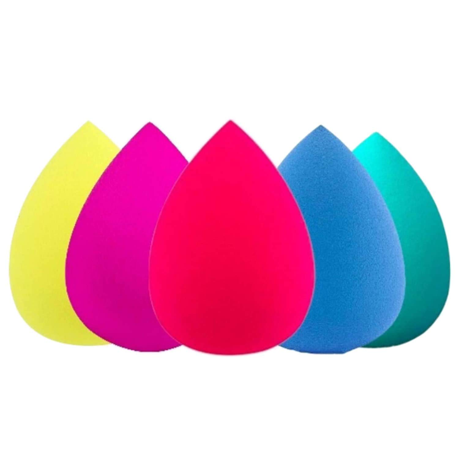 Premium Makeup Sponge Set - 5PCS Latex-Free Beauty Blender for Liquid Foundation, Cream & Powder - Perfect for Flawless Airbrush Finish & Everyday Makeup Application