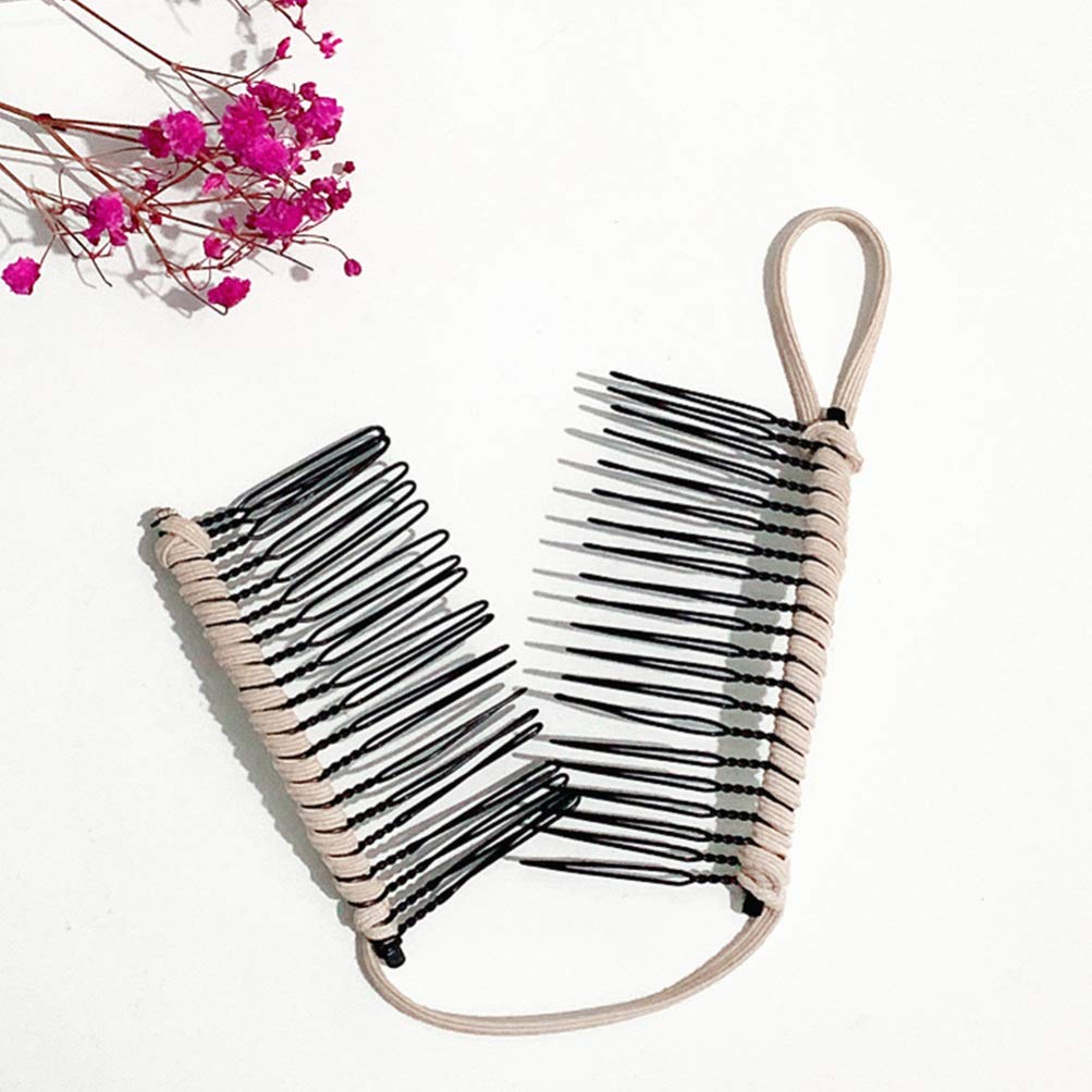 4PCS Banana Hair Clips for Women - Metal Hair Barrettes, Stretchy Ponytail Claw Clips, Durable Hair Accessories for Thick Hair - Perfect for Workouts, Beach, Office & Everyday Hairstyles