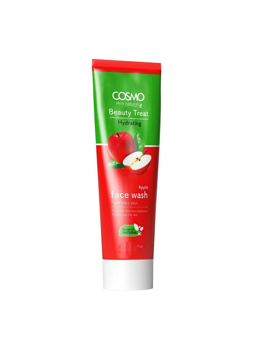 COSMO-BEAUTY TREAT Hydrating Apple Face Wash - Deeply Hydrates & Revitalizes Skin - Unisex Facial Cleanser for Dry & Sensitive Skin - 75ml - Perfect for Daily Skincare Routine & Travel