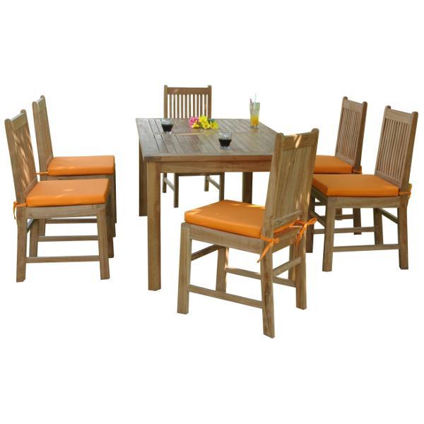 Montage Saratoga 7-Piece Dining Set - Modern Kitchen & Dining Room Table with Chairs for Family Meals & Entertaining