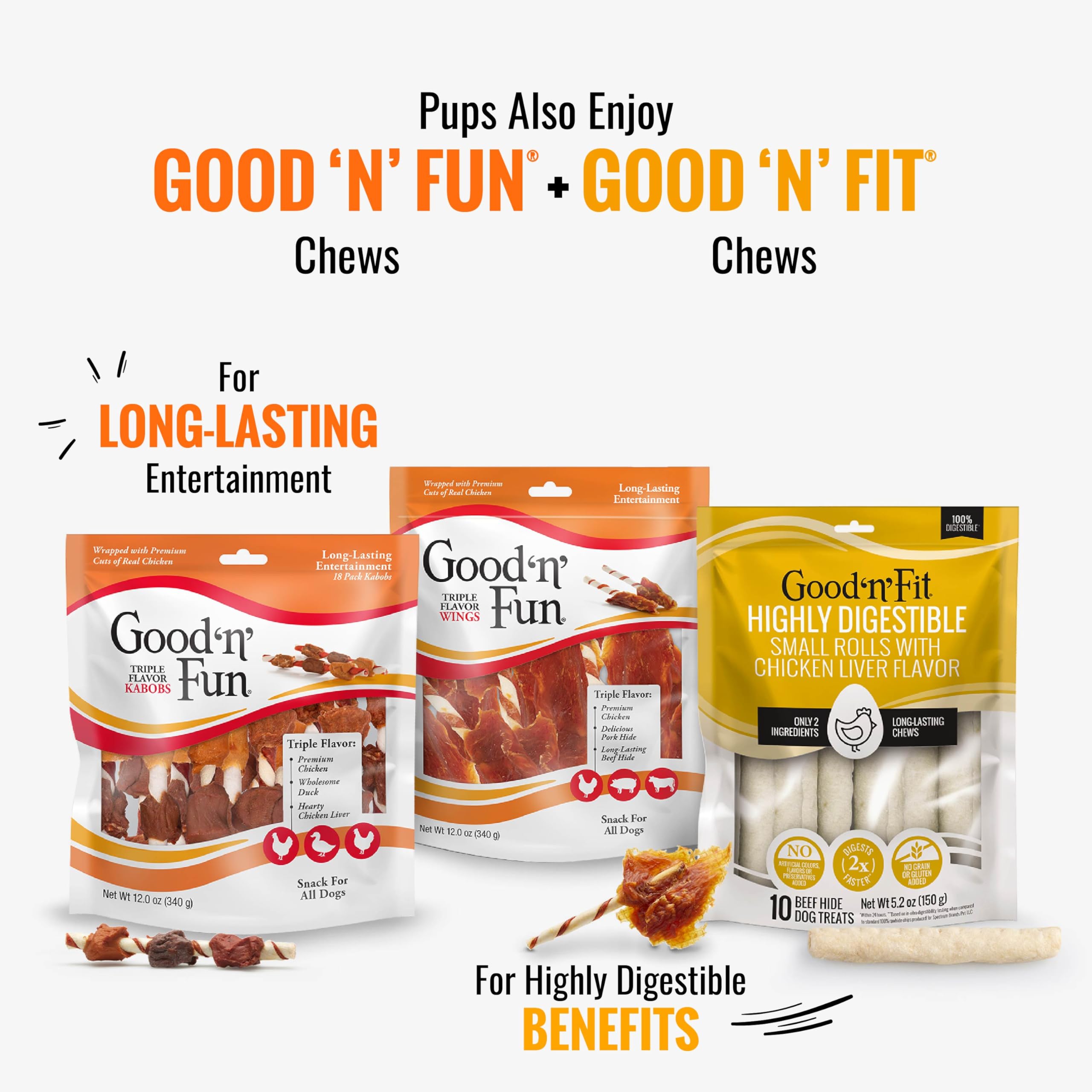 Premium Triple Flavor Puree Mix-Ins Dog Food Topper - Duck, Beef & Rabbit Protein Treats for All Dogs (7 Single-Serve Packets) | Grain-Free, Chicken-Free Dog Food Enhancer for Picky Eaters & Senior Dogs