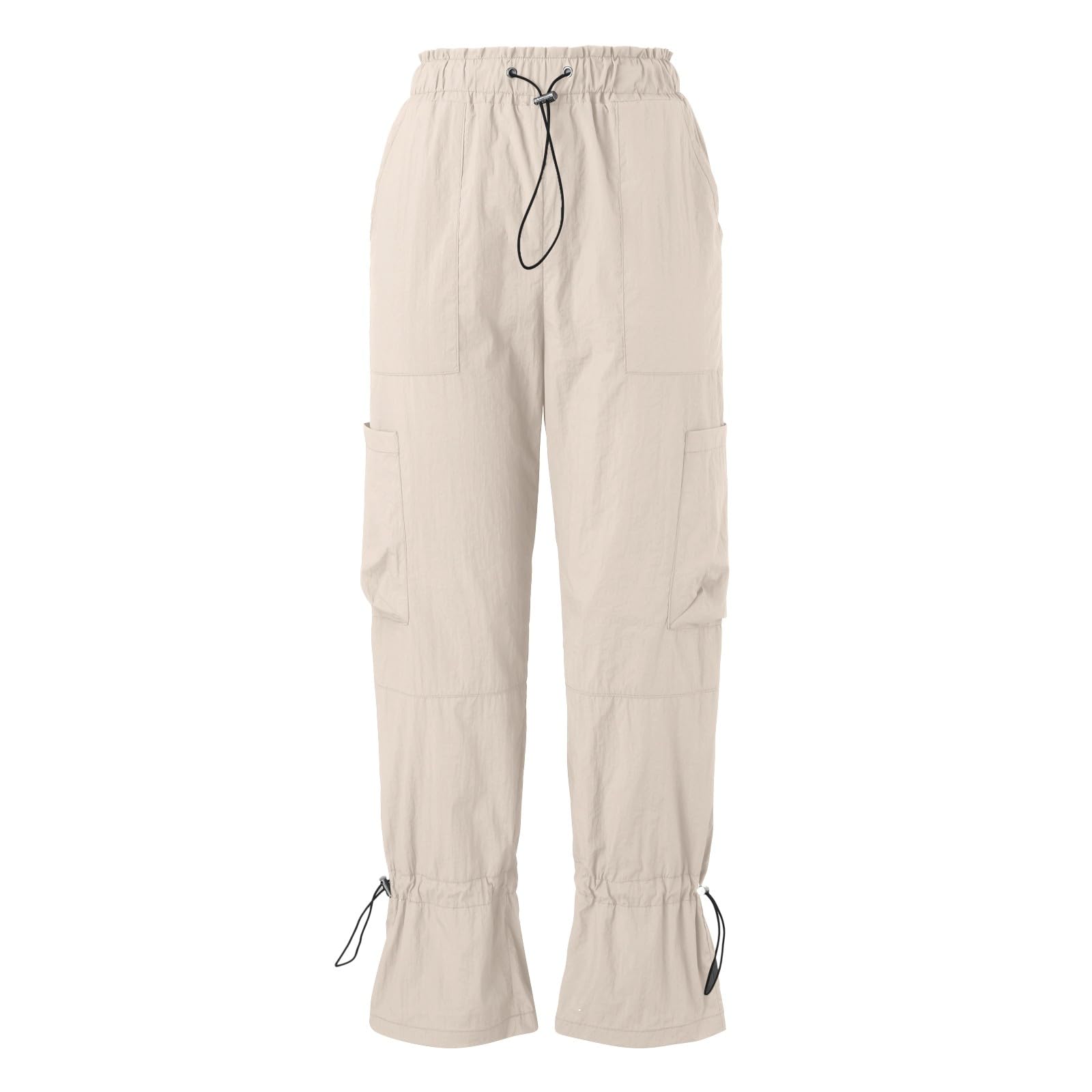 2024 Women's Cargo Pants - Lightweight Quick-Dry Summer Work Pants with Pockets | Straight Leg Streetwear Casual Y2K Style | Perfect for Outdoor Activities, Travel & Everyday Wear