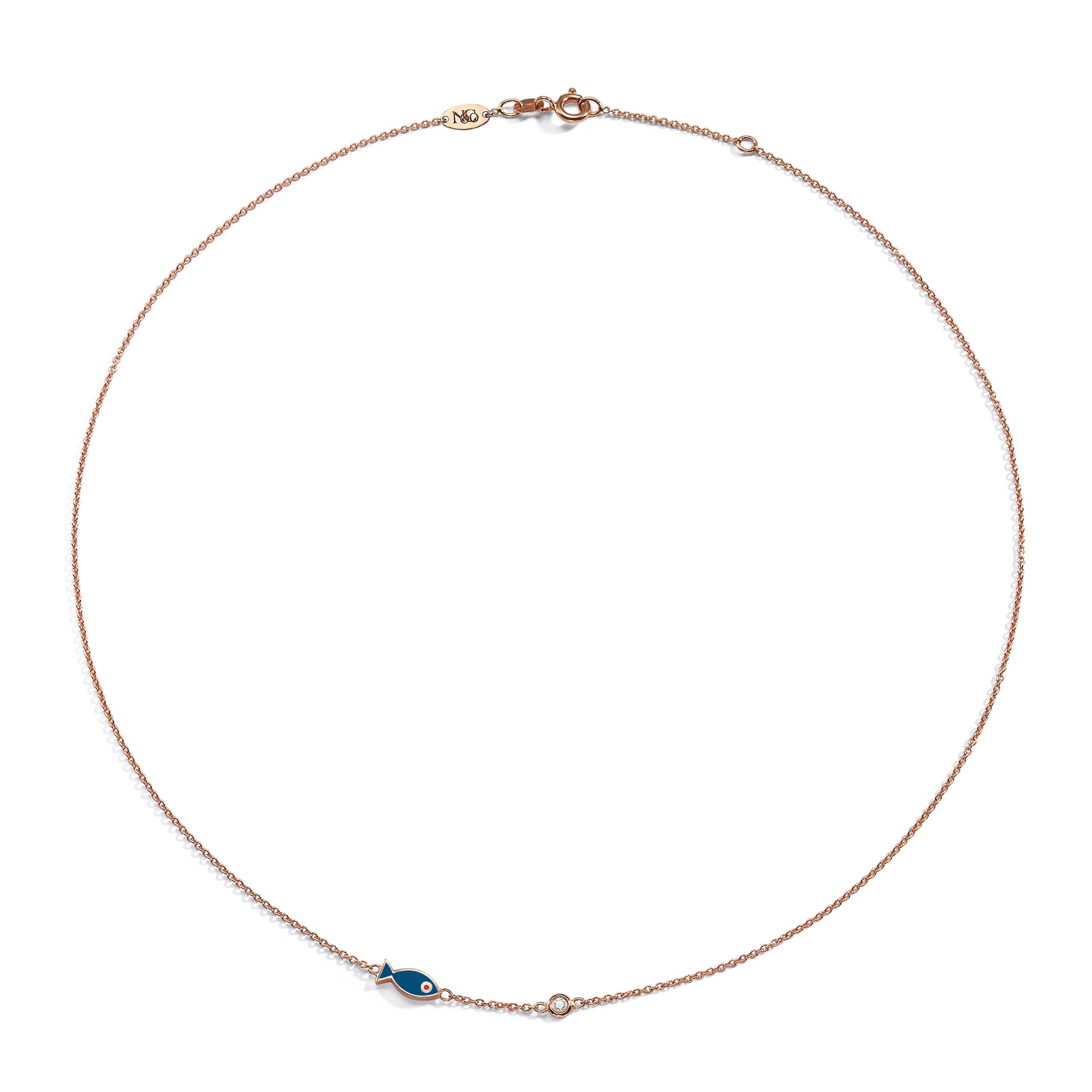 Exquisite Fish Diamond Pendant Necklace for Women - Elegant 14K Gold Plated Jewelry Gift for Her - Perfect for Parties, Weddings & Special Occasions