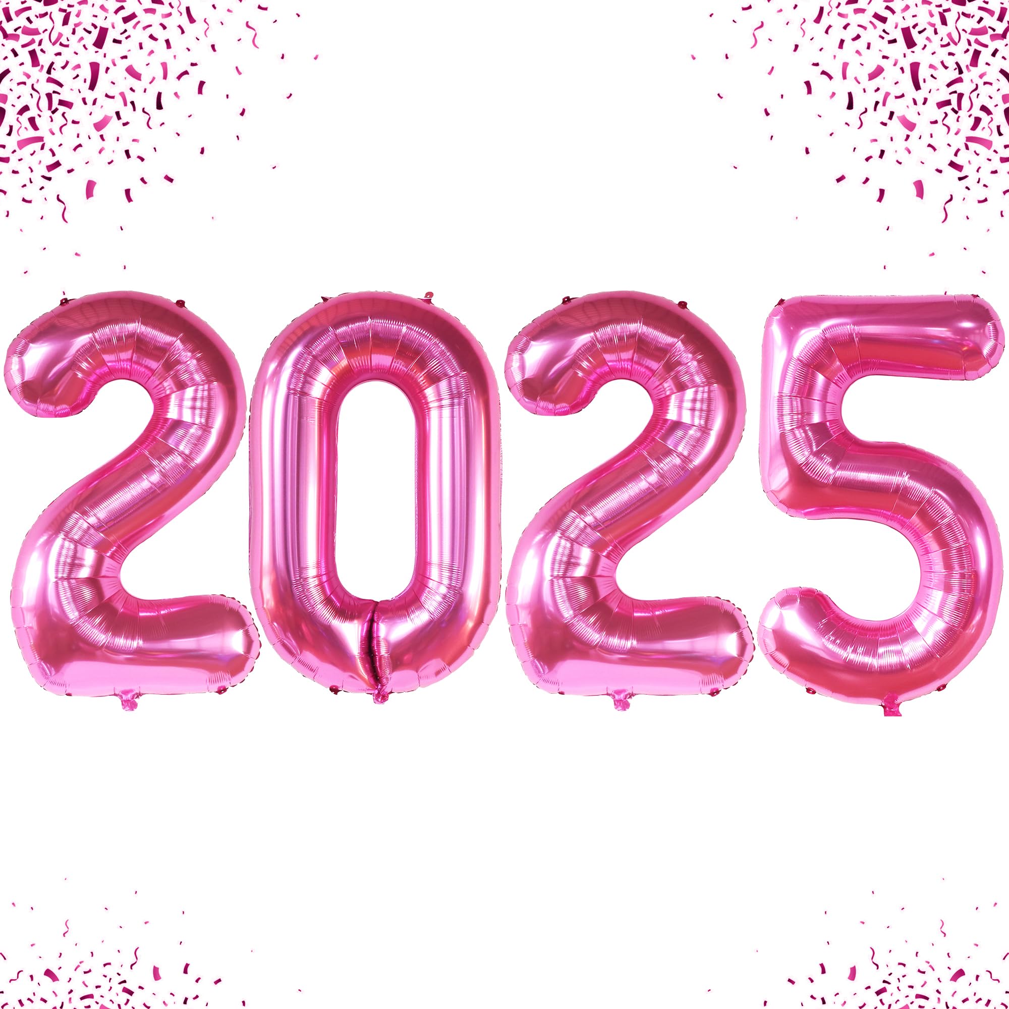 KatchOn 42 Inch Graduation Balloons 2025 - Large Pink Class of 2025 Balloons for Graduation Party Decorations | Perfect for Graduation Ceremony, School Events & Photo Backdrops