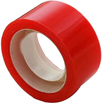 SIYAA Transparent Double Sided Hair Patch Tape - 5 Pack Small Red Hair Attachment Tape (50g) for Wigs, Extensions & Hairpieces | Secure & Invisible Hold for Daily Styling & Special Occasions
