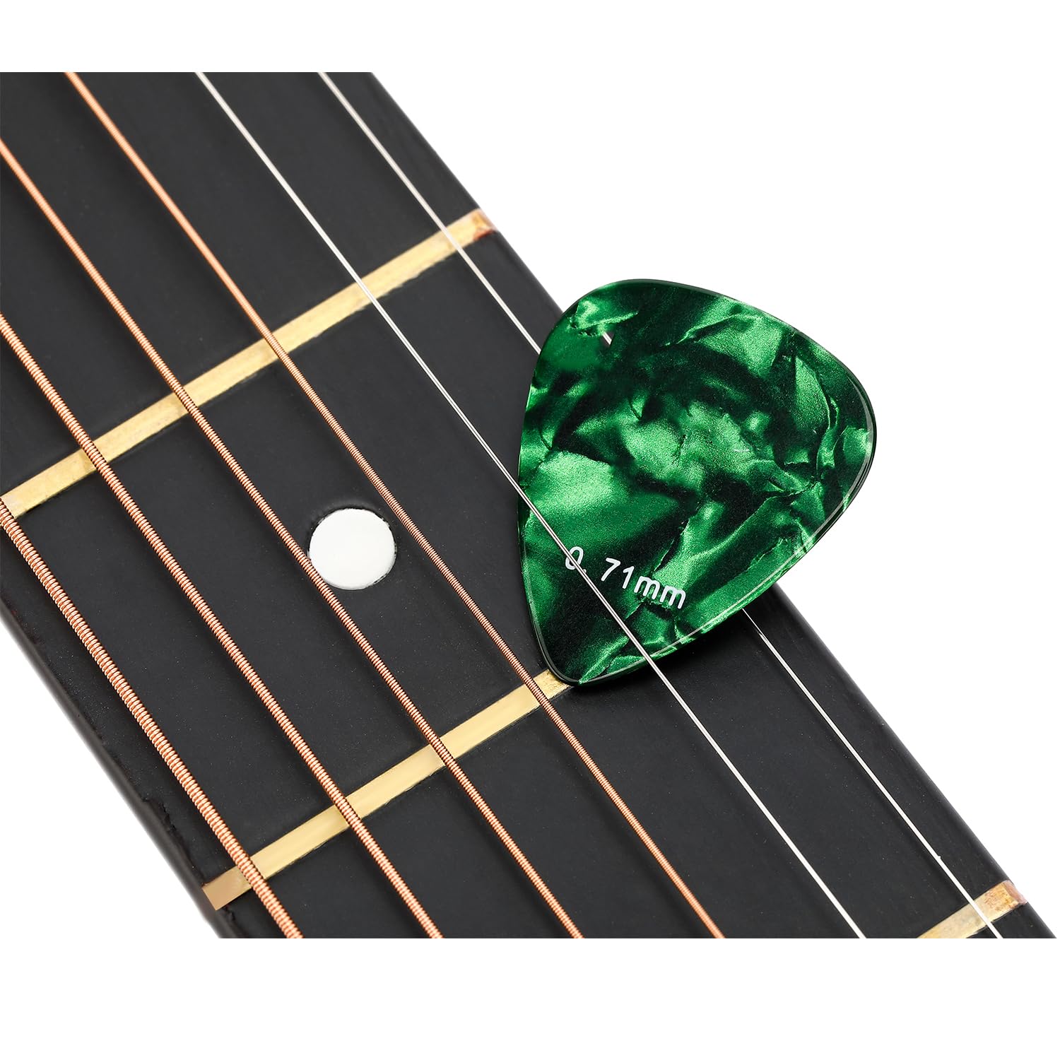 Premium Celluloid Guitar Picks 15-Pack with Metal Storage Box - Thin, Medium, Heavy & Extra Heavy Plectrums for Acoustic, Electric Guitar & Ukulele (Silver) - Perfect for Beginners, Professionals & Travel Musicians
