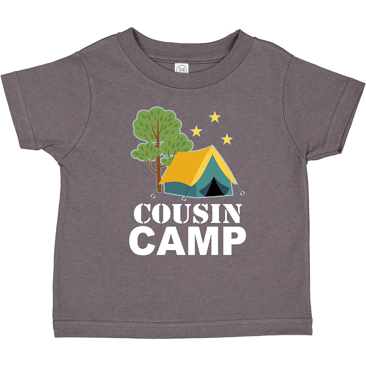Inktastic Cousin Camp Toddler T-Shirt - Fun Kids Camping Tee for Summer Outdoor Adventures & Family Reunions
