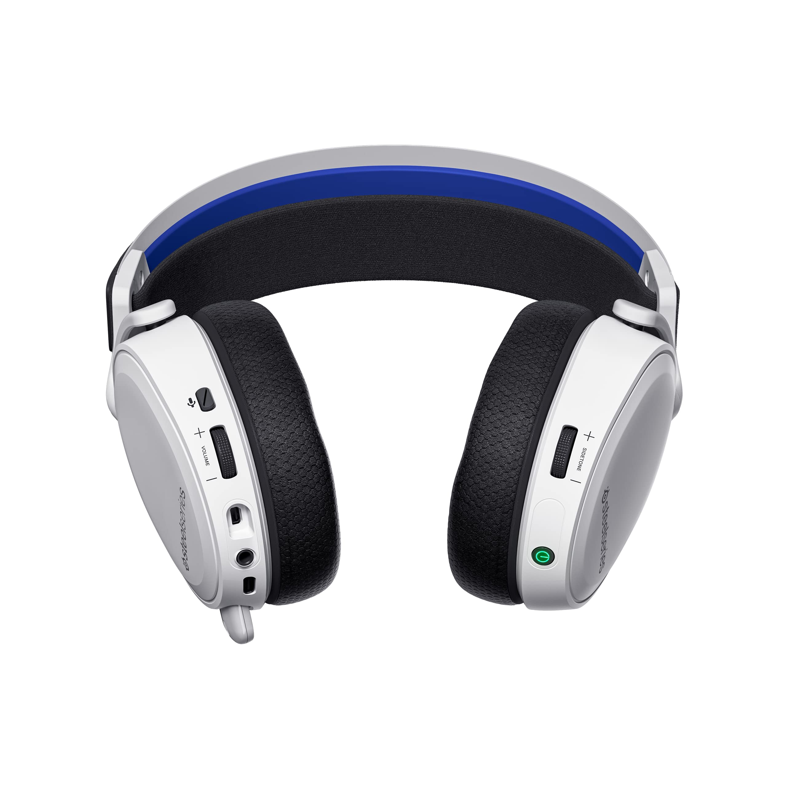 SteelSeries Arctis 7P+ Wireless Gaming Headset with Noise-Canceling Mic - Compatible with PS5, PS4 & PC - White (Renewed) - Perfect for Competitive Gaming & Immersive Audio Experience