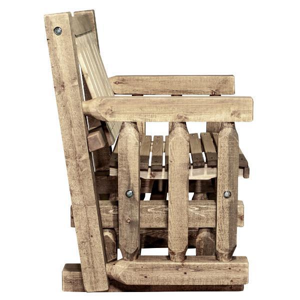 Homestead Single Seat Glider - Comfortable Patio Swing Chair for Outdoor Relaxation - Perfect for Porch, Garden, and Backyard Lounging
