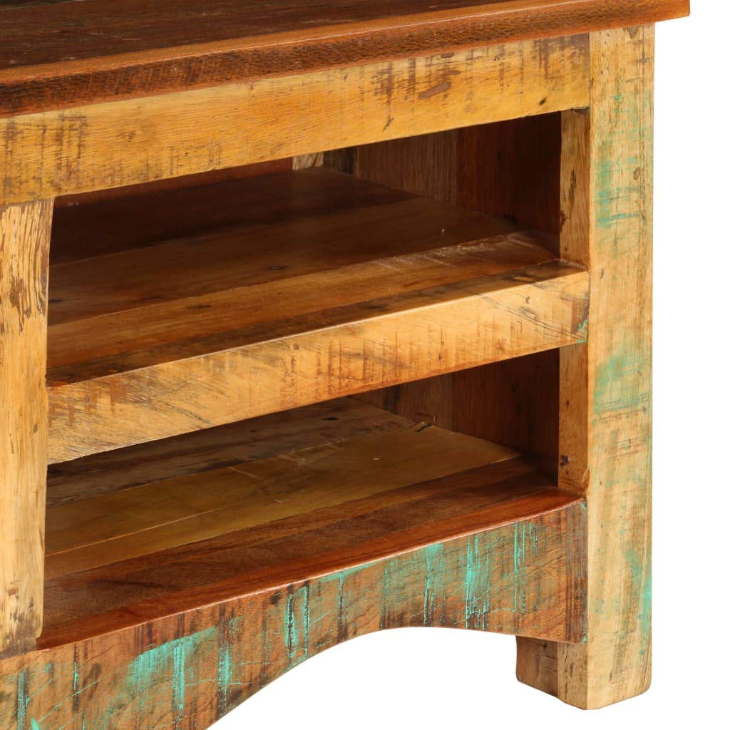 vidaXL Classic-Style TV Cabinet - Solid Reclaimed Wood Entertainment Center with Built-in Storage | Handmade Industrial Design for Living Room & Home Theater Setup