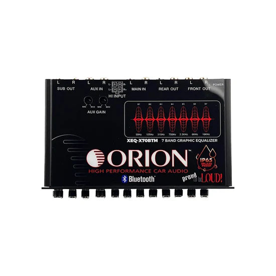 Orion XEQ X70BTM 7-Band Marine Bluetooth Graphic Equalizer - Premium Audio Booster for Boats, Cars & Home Stereo Systems | Waterproof & Durable for Outdoor Use