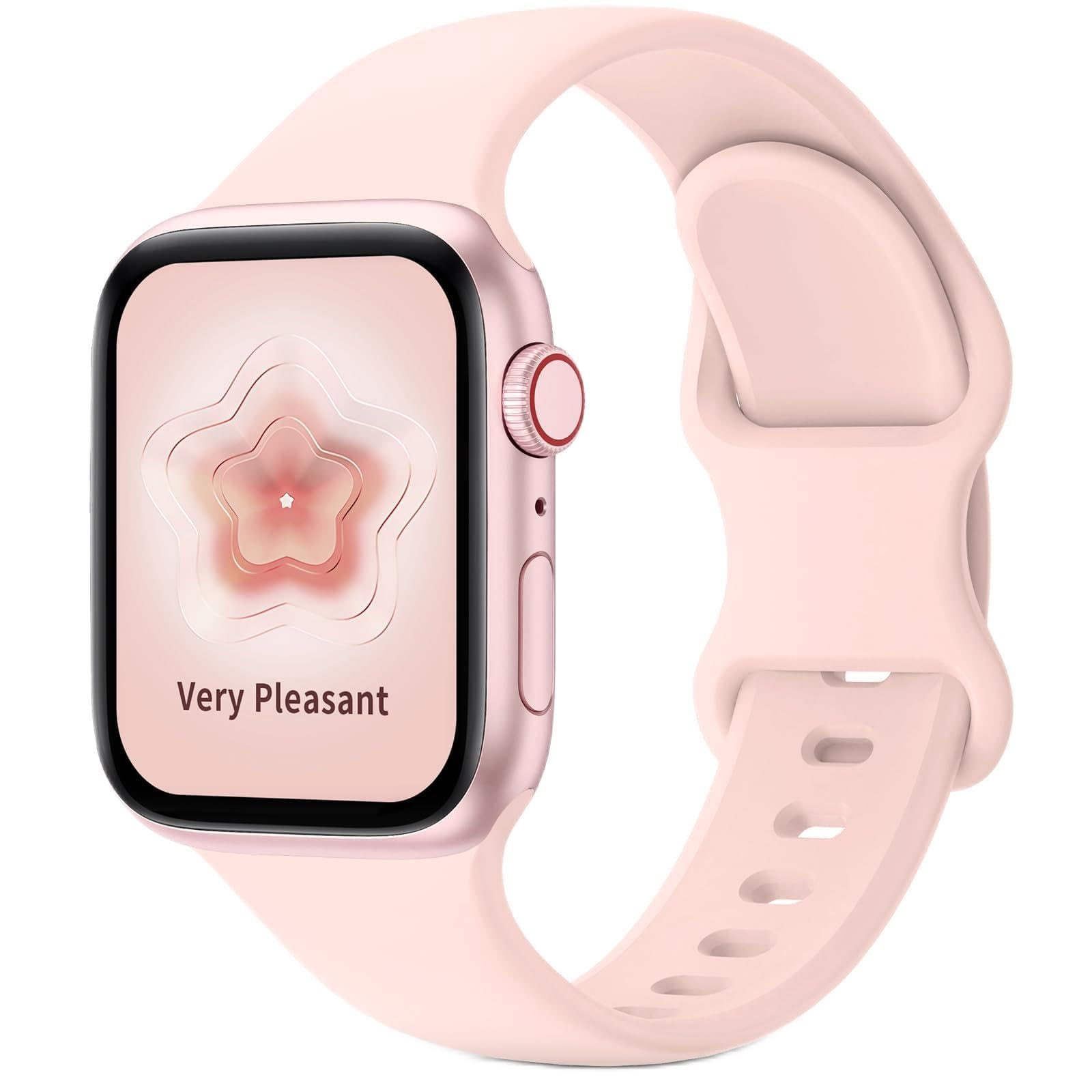 Higgs Sport Straps for Apple Watch 38mm 40mm 41mm - Soft Silicone Replacement Bands Compatible with iWatch Ultra/Ultra 2, Series 9/8/7/6/5/4/3/2/1 & SE - Perfect for Running, Gym Workouts & Everyday Wear (Men & Women)