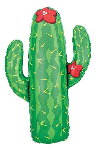 Cactus Foil Balloon for Party Decorations - Green Desert Theme Birthday, Baby Shower & Wedding Decor
