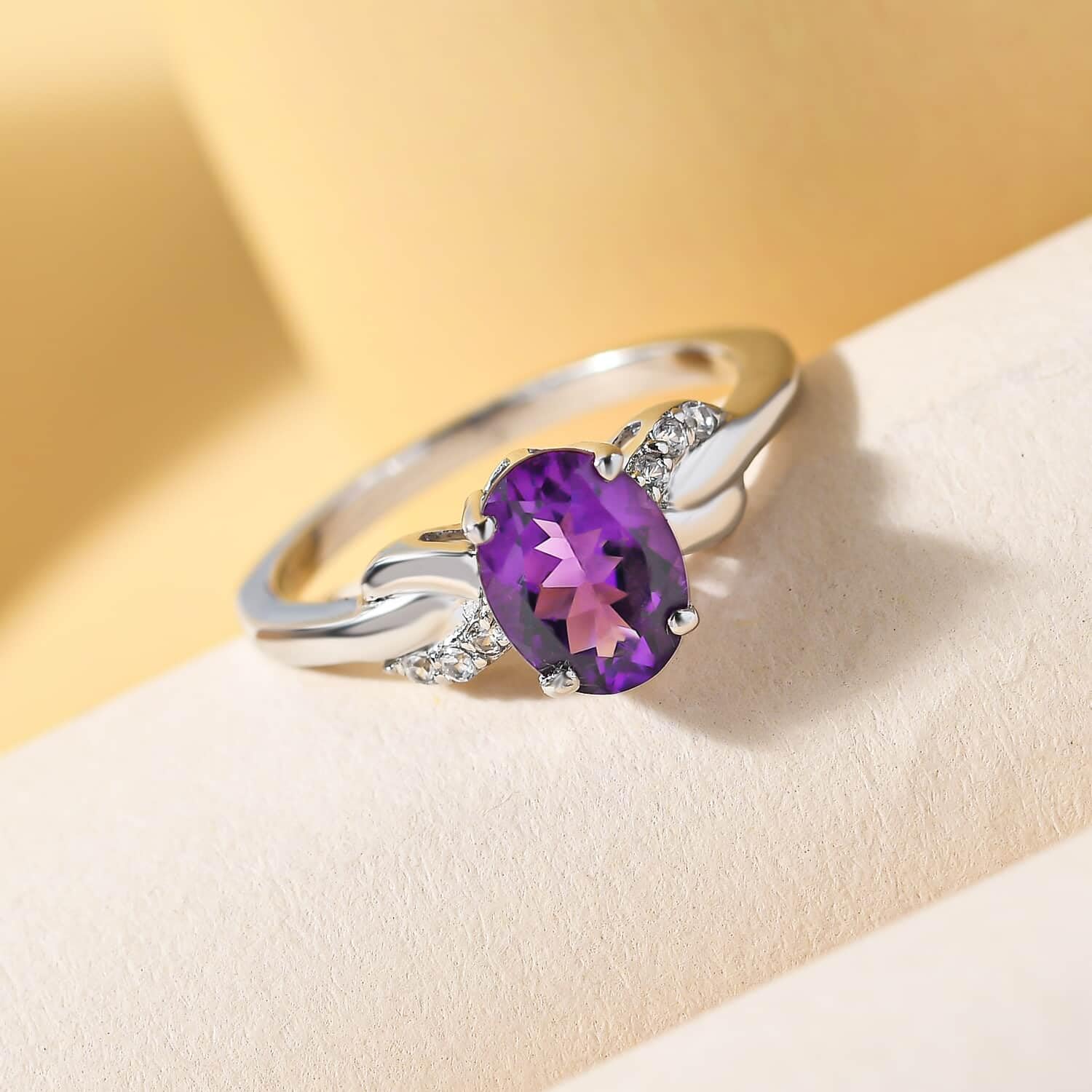 925 Sterling Silver Zircon Birthstone Ring for Women | Elegant Statement Jewelry | Perfect Birthday Gift & Anniversary Present | Ideal for Parties, Date Nights & Special Occasions