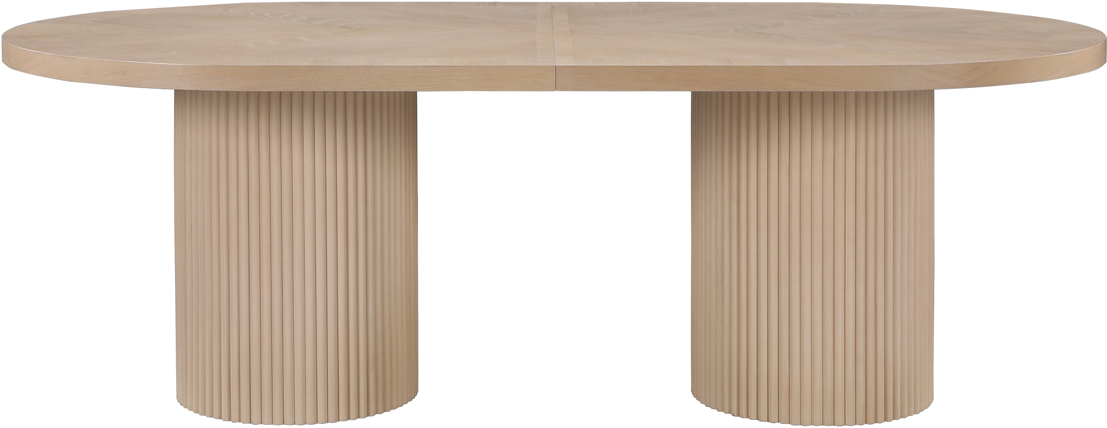 Belinda Solid Oak Dining Table - Rustic Farmhouse Style - 3-Piece Set for Kitchen & Dining Room - Perfect for Family Gatherings & Dinner Parties