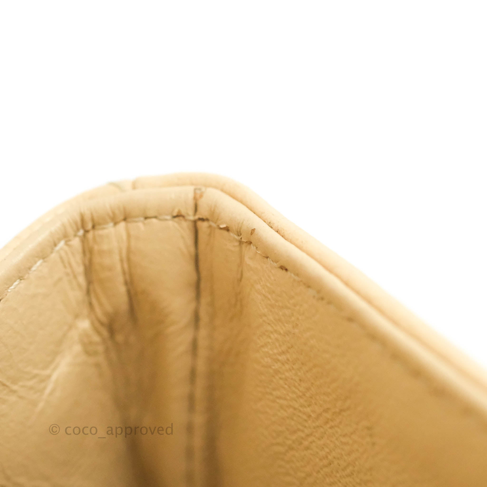 Chanel Classic M/L Medium Flap Bag - Quilted Beige Caviar Leather with Gold Hardware | Luxury Shoulder Bag for Women, Perfect for Work, Parties & Special Occasions