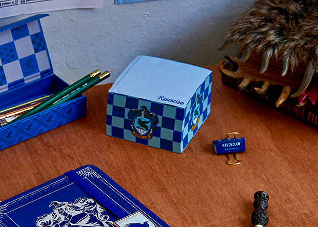 Harry Potter Ravenclaw Memo Cube - Official Wizarding World Stationery for Notes & Reminders - Perfect for Office, School & Harry Potter Fans