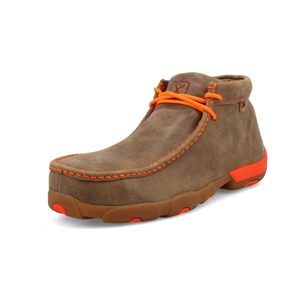 Men's Work Chukka Driving Moc Shoes - Comfortable & Durable Leather Casual Boots for Business, Office & Outdoor Wear