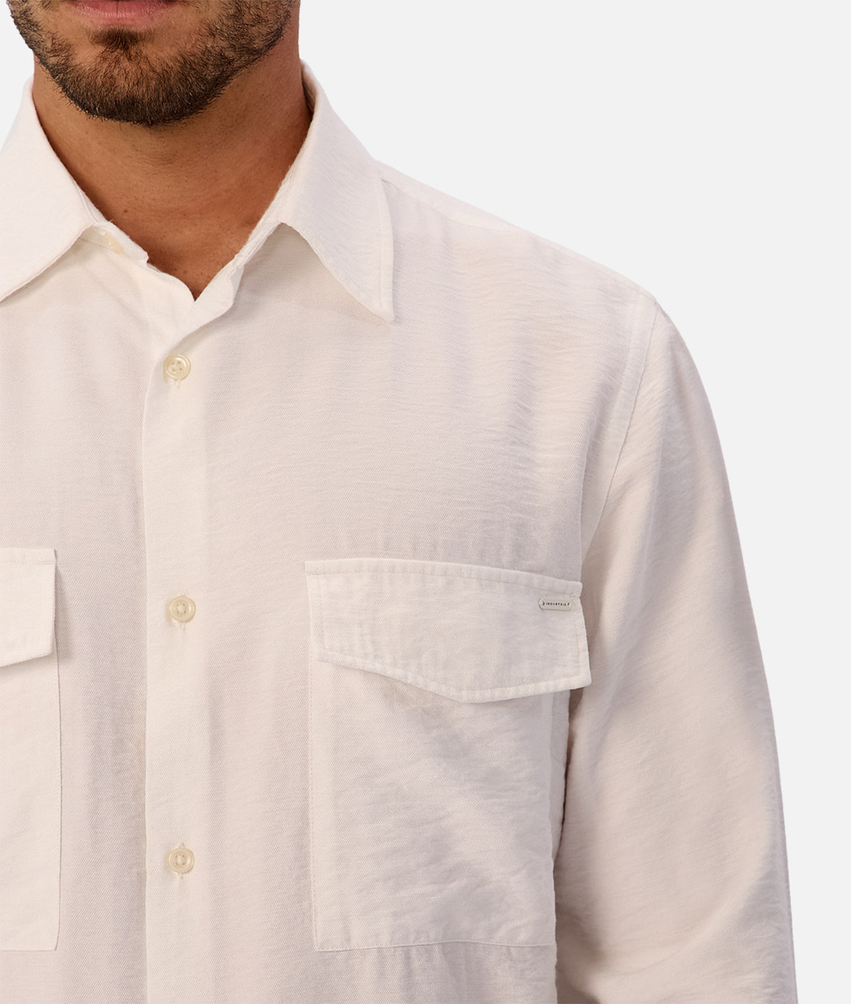 Premium Campiano Long Sleeve Shirt for Men - Comfortable Casual Wear in Off White | Perfect for Office, Outdoor Activities & Everyday Fashion