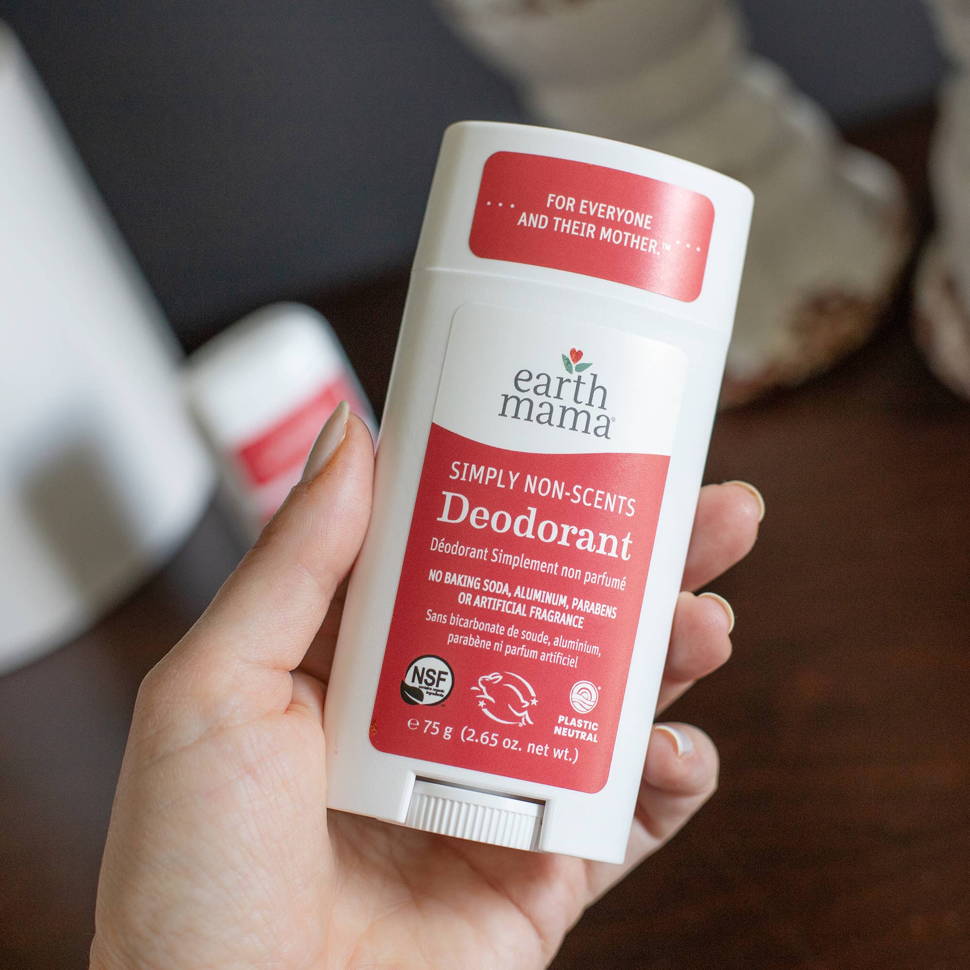 Earth Mama Simply Non Scents Deodorant - Natural, Unscented Deodorant for Sensitive Skin | Aluminum-Free & Gentle Protection for Pregnancy, Postpartum & Everyday Use