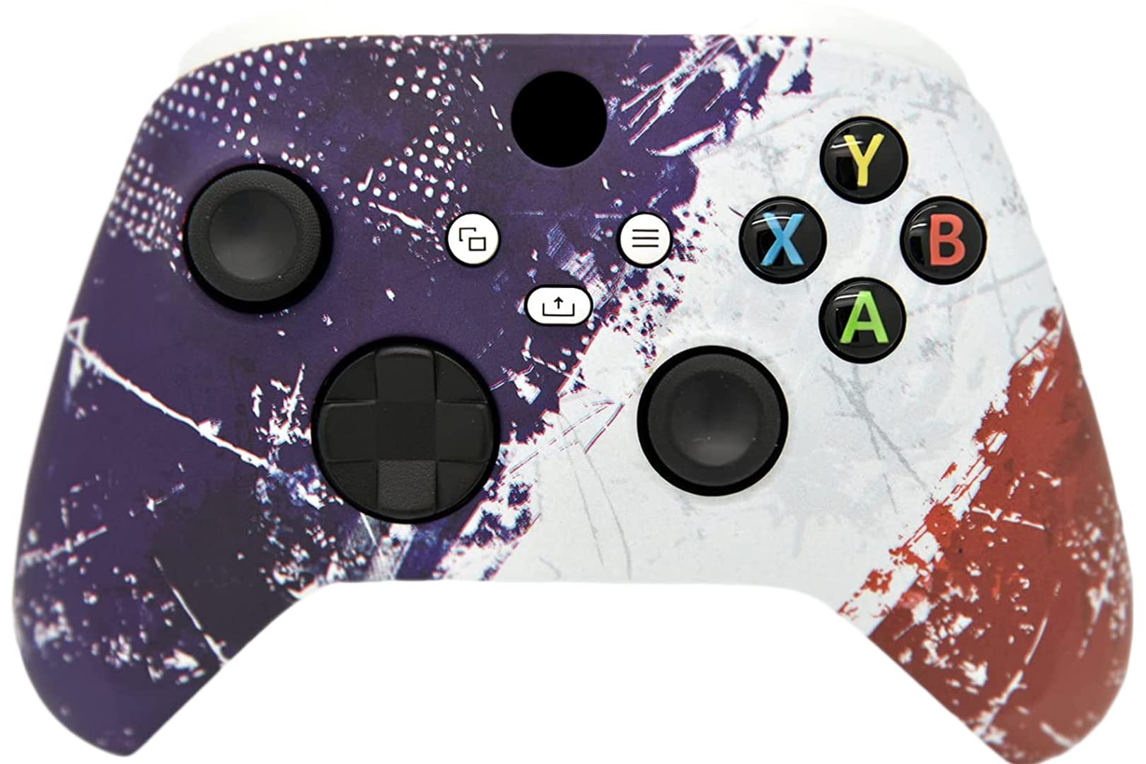 Custom Hand Airbrushed Fade Xbox Controller - Compatible with Xbox Series X/S & One (French Flag/White Design) | Perfect for Gaming, Collectors & Gift Giving
