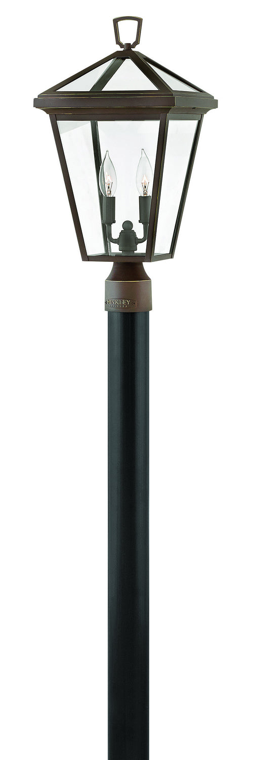 Alford Place LED Post Top Light Fixture - Oil Rubbed Bronze Finish - Outdoor Pier Mount Lighting for Patio, Garden & Walkway