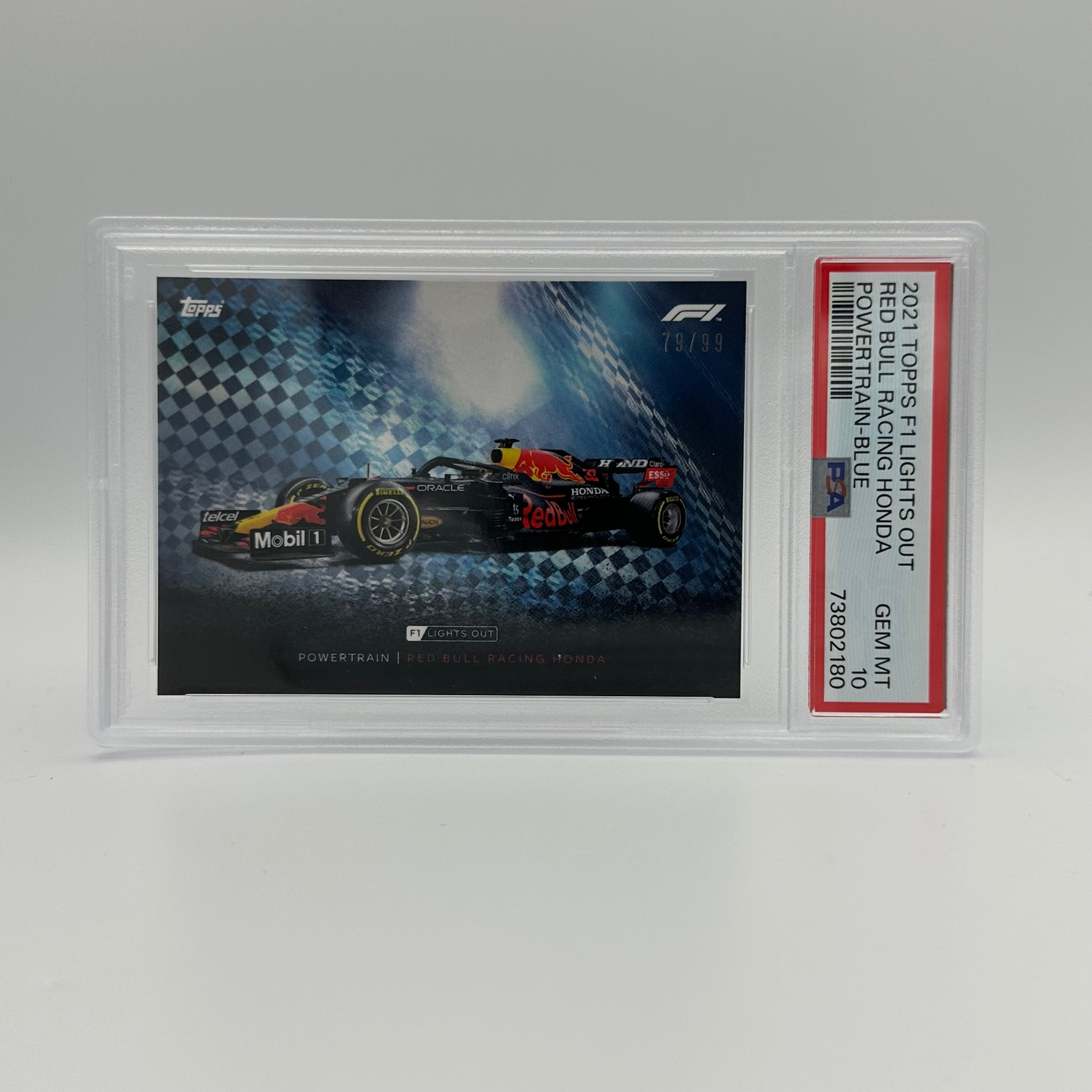PSA 10 79/99 Red Bull Racing Honda Powertrain Blue - Limited Edition F1 Collectible for Display & Racing Enthusiasts