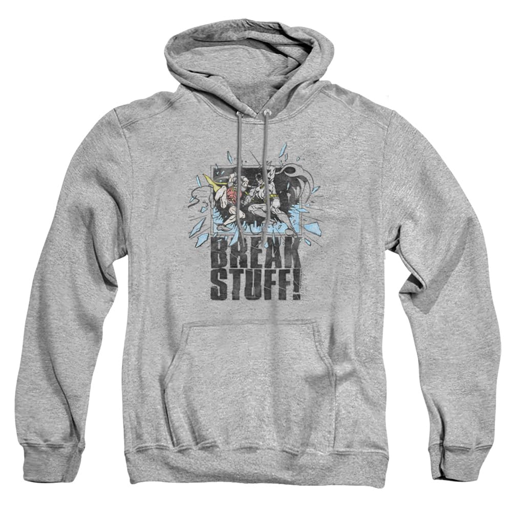 Trevco DC Break Stuff Unisex Adult Pullover Hoodie - Soft & Comfortable Hooded Sweatshirt for Men & Women | Perfect for Casual Wear, Street Style & Everyday Outfits