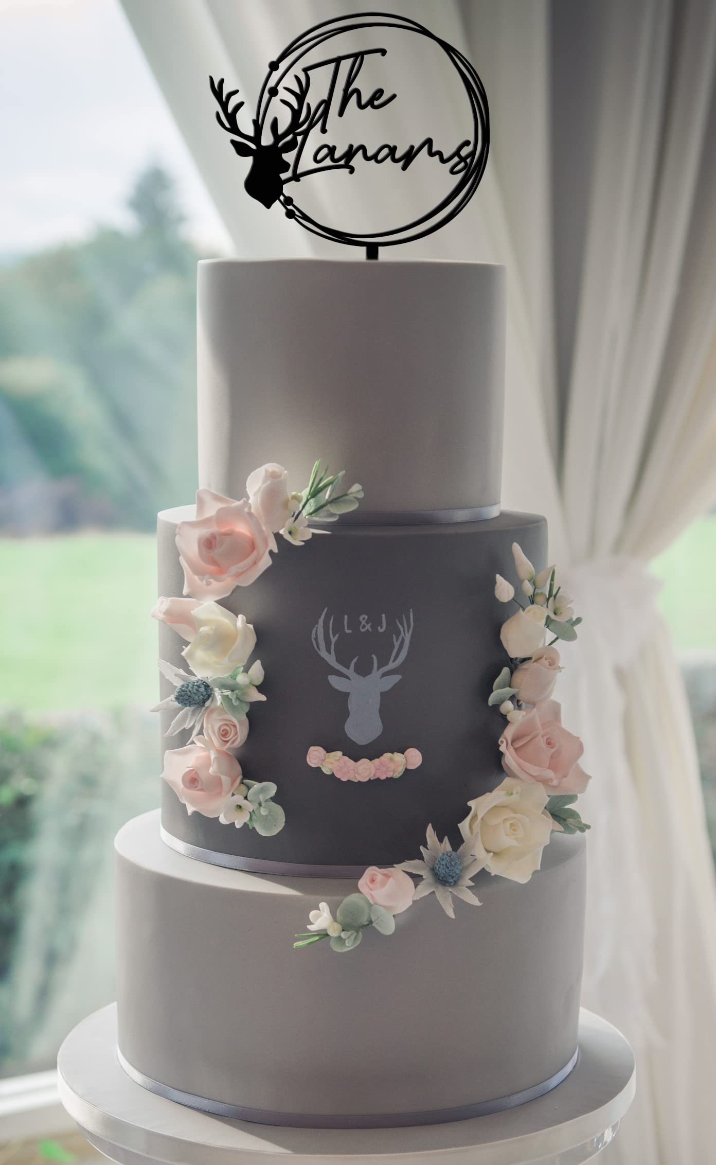 Rustic Cake Topper | Personalized Birthday Cake Topper | Custom Mr & Mrs Anniversary Cake Topper | Calligraphy Wedding Cake Decor | First Birthday Boy Cake Topper - Perfect for Weddings, Anniversaries, Birthdays & Special Celebrations