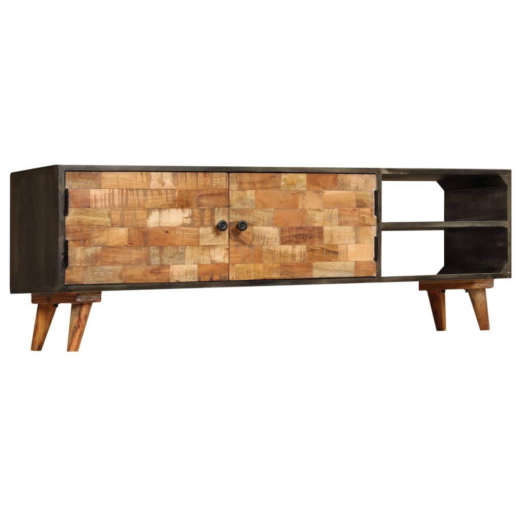 55 Inch TV Stand Solid Mango Wood Media Console Entertainment Center - 55.1
