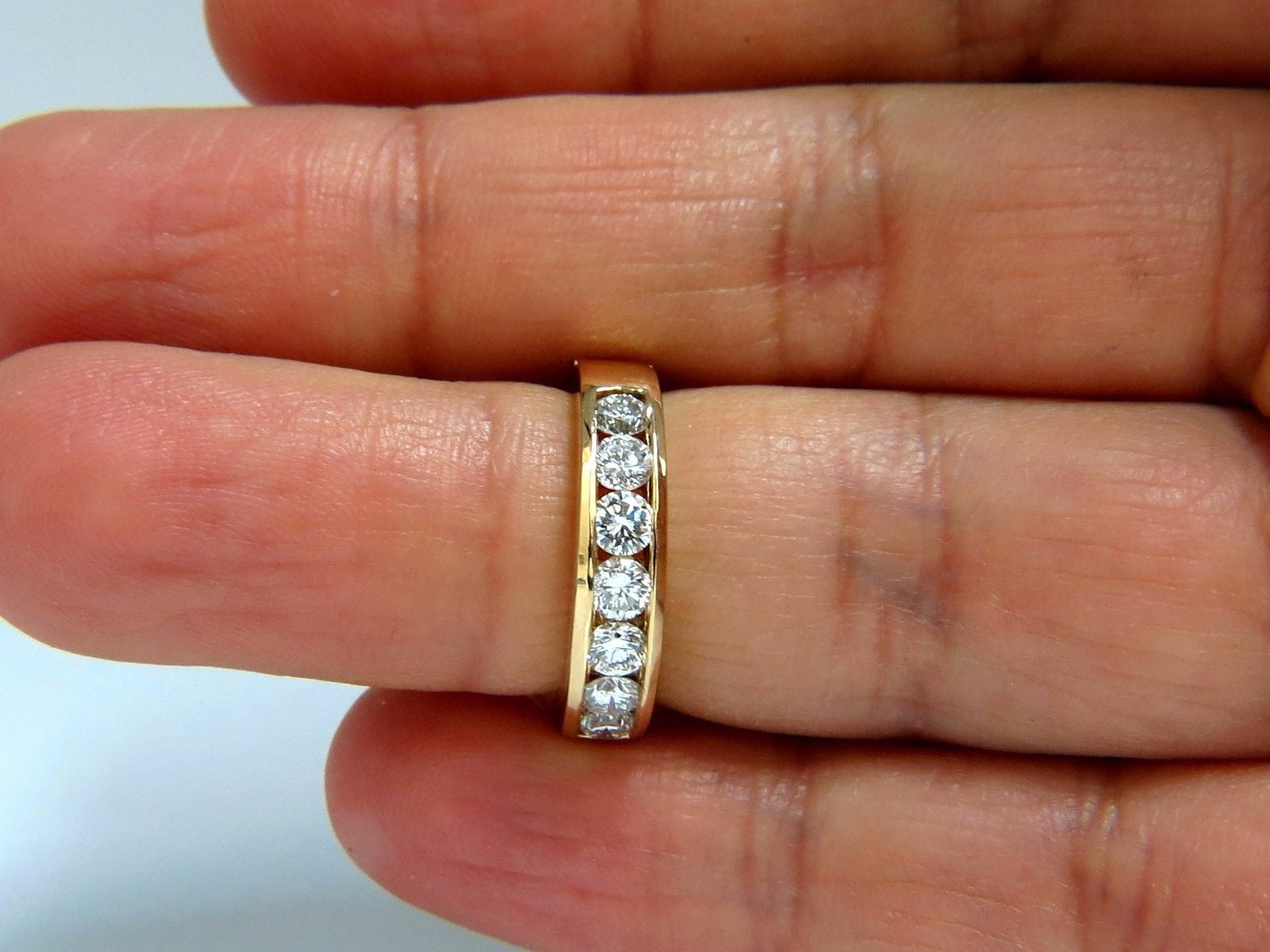 1.30ct Natural Round Diamond Band Ring 14kt White Gold H/VS Classic Wedding Engagement Jewelry for Women - Perfect for Anniversaries & Proposals
