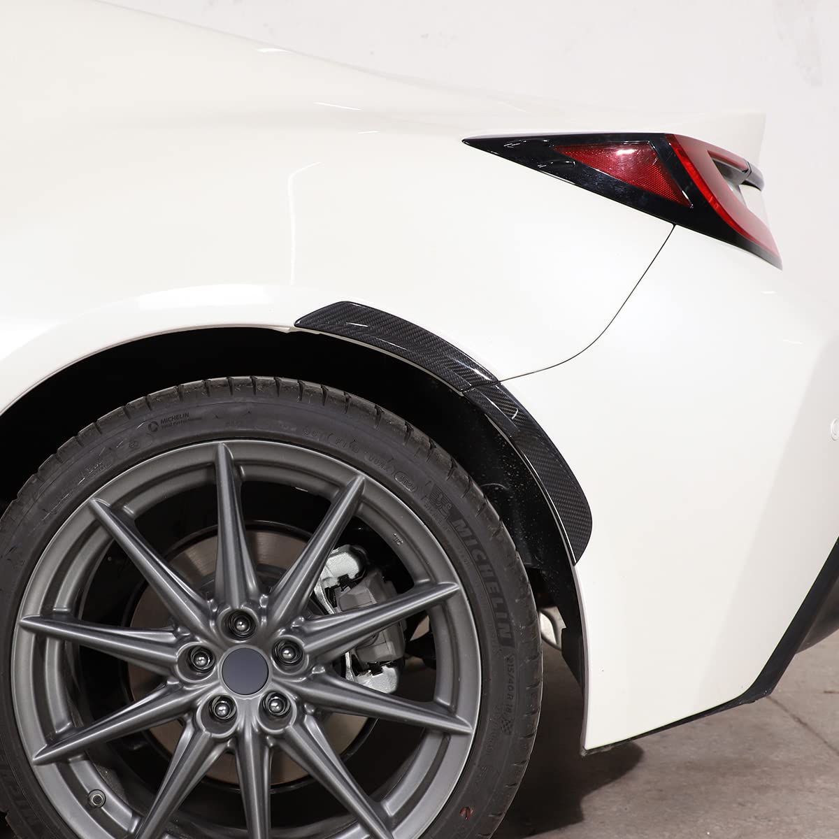 2022 Subaru BRZ Real Carbon Fiber Rear Wheel Arch Cover - 4PC Protective Eyebrow Panel Decorative Sticker | Exterior Car Accessories for Enhanced Style & Protection (Perfect for Car Shows, Racing Events & Daily Driving)