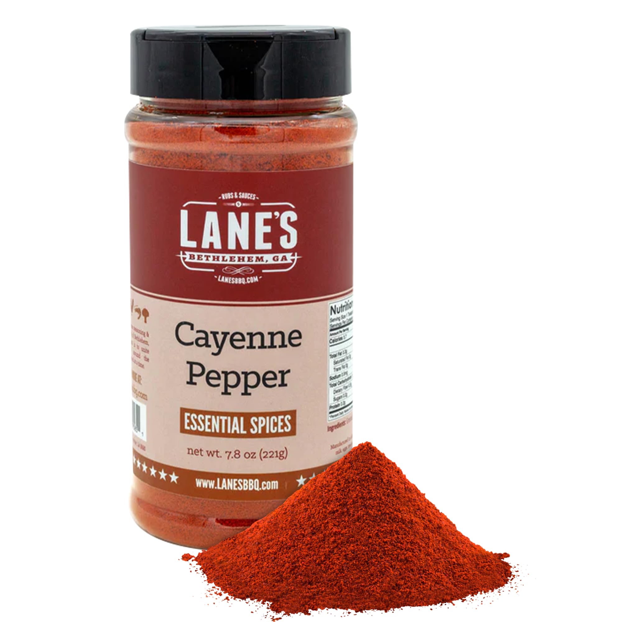 Premium All-Natural Cayenne Pepper Powder - Made in USA | 7.8 Oz | Hot Red Pepper Spice for Cooking, Seasoning Meat & Vegetables | Gluten-Free & Non-GMO | Perfect for Chili, Soups, BBQ & Mexican Dishes