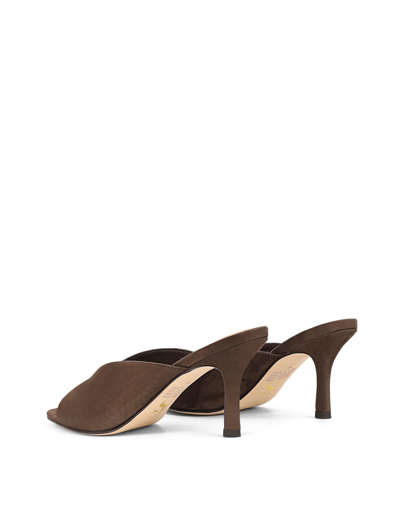 Chocolate Brown Suede Mabel Pointed Toe Mules - Comfortable Slip-On Shoes for Women | Perfect for Office, Casual Outings & Date Nights