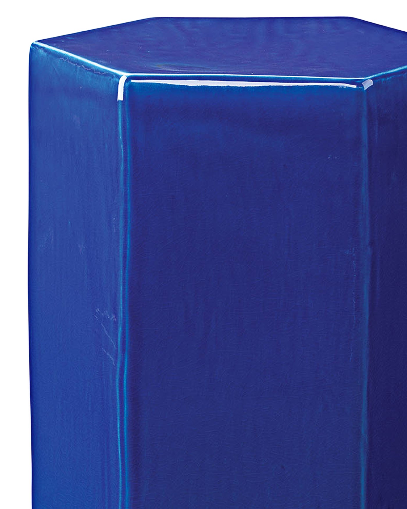 Porto Side Table - Large Cobalt Blue Accent Table for Living Room, Bedroom, or Office | Modern End Table with Sturdy Metal Frame