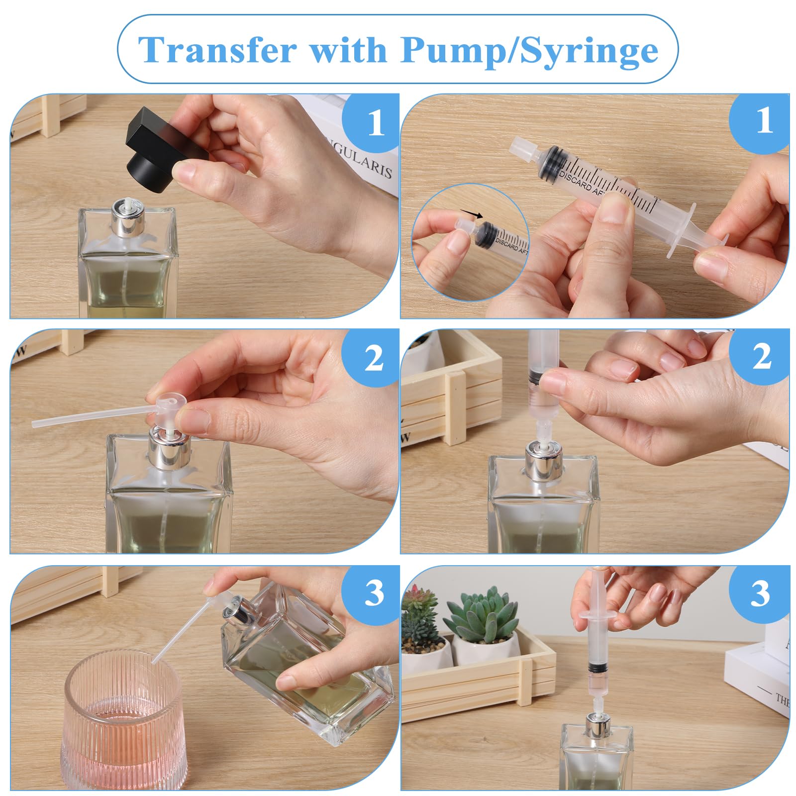 8-Piece Perfume Refill Kit - Clear Syringe, Funnel & Dispenser Set for Liquid Fragrance Transfer, Essential Oils & Sample Bottles | Perfect for Travel, DIY Perfume Mixing & Precise Liquid Application