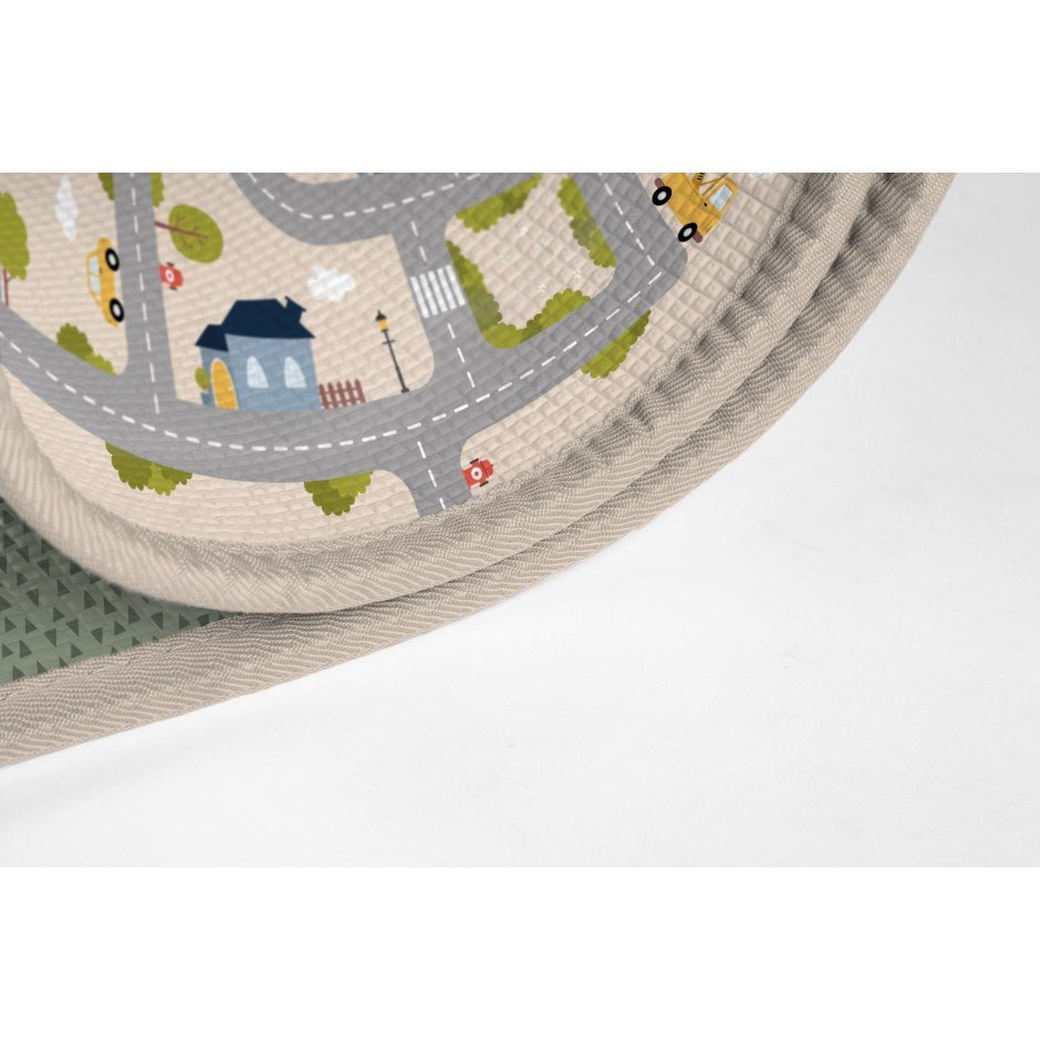 Yokina Critters Reversible Waterproof Baby Playmat - 5' x 6' Non-Toxic Floor Mat for Infants & Toddlers - Perfect for Nursery, Playroom, and Daycare Use