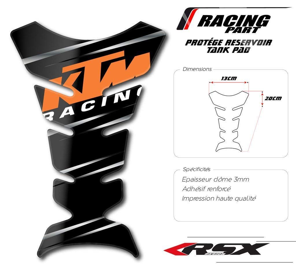 High-Quality Carbon Fiber KTM Tank Pad - Durable & Stylish Motorcycle Protection for KTM Bikes - Perfect for Off-Road & Street Riding