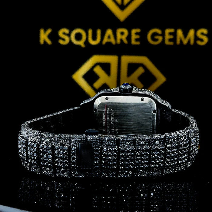 Luxury Moissanite Iced Out Watch for Men - Swiss Automatic Movement - Perfect for Formal Events, Parties & Gifting