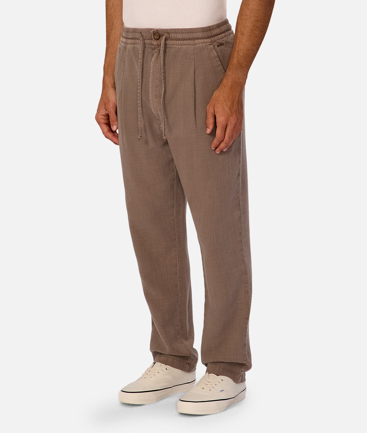 Mallorca Pant Women's High Waisted Linen Pants - Comfortable & Stylish Cappuccino Brown for Casual Wear, Office, and Travel
