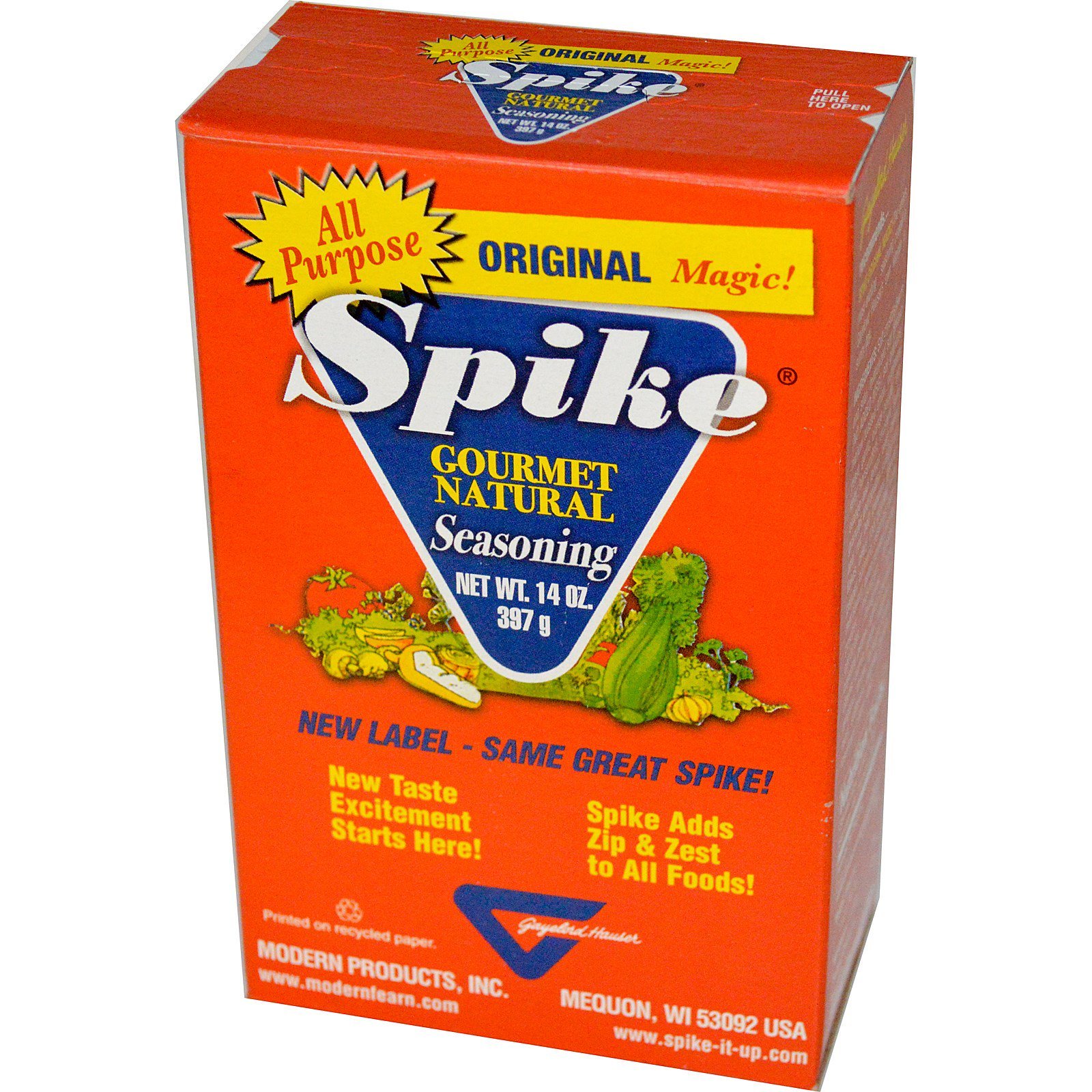 Spike Gourmet Natural Seasoning Original Blend - 14 oz Multi-Pack | All-Purpose Salt-Free Seasoning for Meat, Vegetables & Soups | Vegan & Gluten-Free Cooking Spice