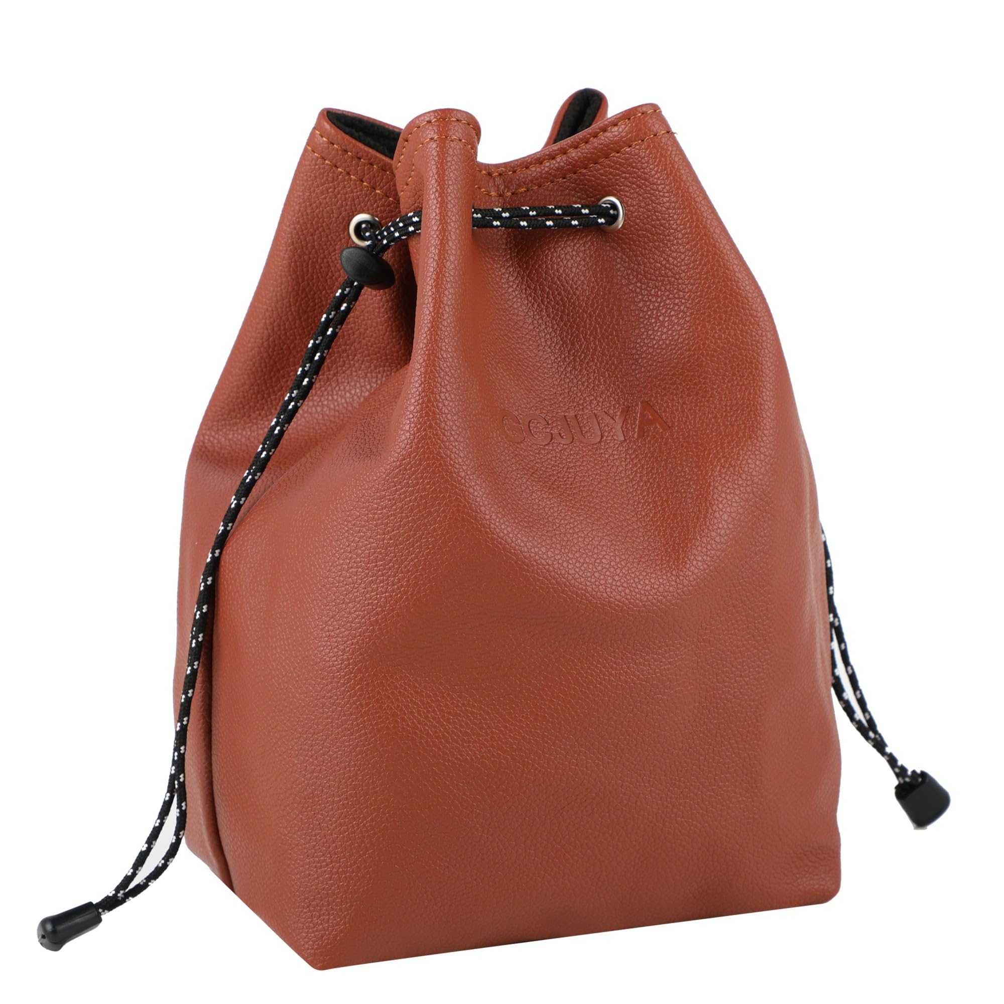 Waterproof Leather DSLR/SLR Camera Bag with Removable Crossbody Strap - Medium Brown Photography Case for Men & Women - Perfect for Travel, Hiking, and Outdoor Photography