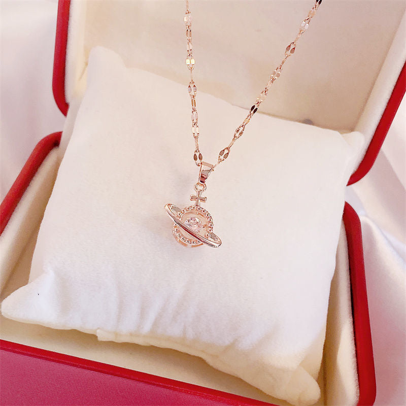 Valentine's Day Gift for Her - Elegant Diamond Perfume Bottle Pendant Necklace, Women's Fashion Jewelry, Perfect for Anniversary, Date Night, and Special Occasions