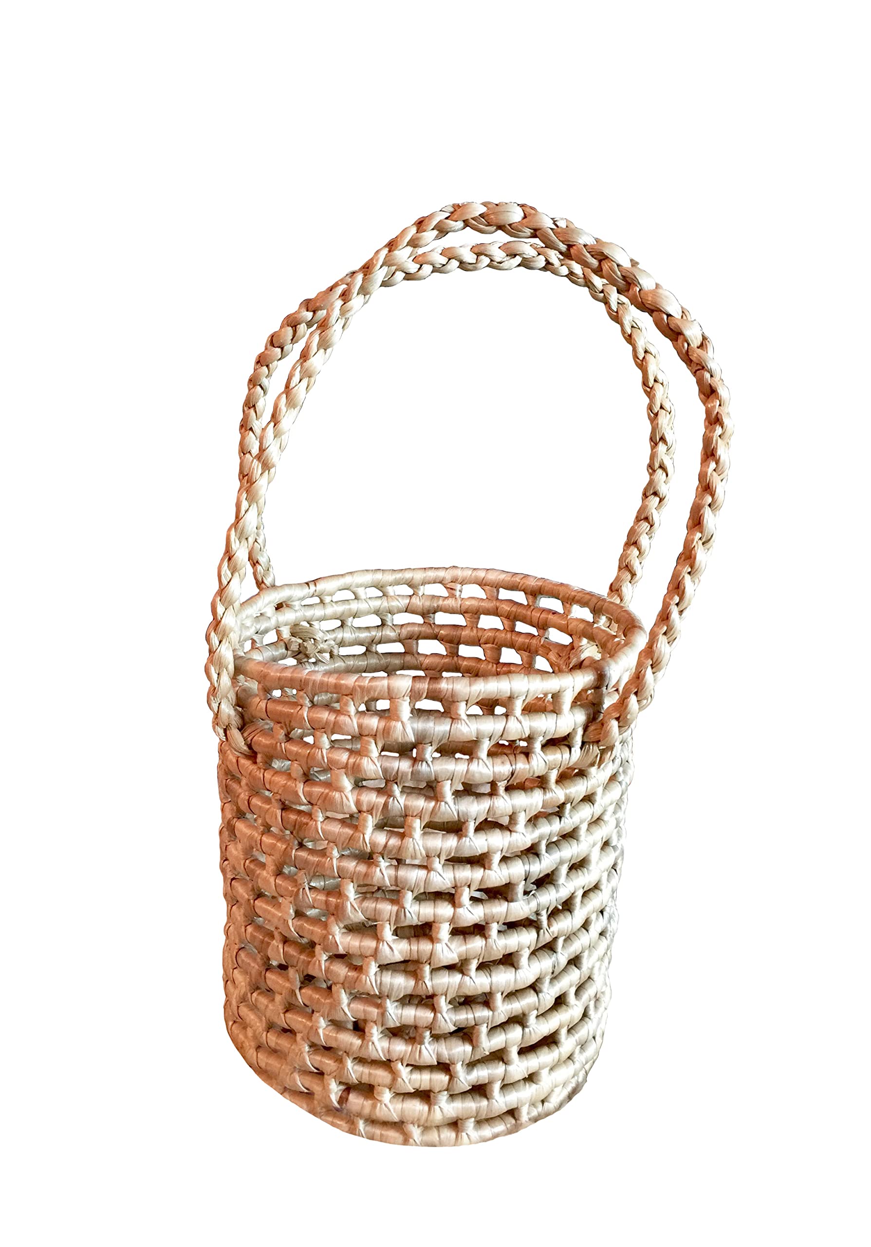Stylish Round Straw Tote Bag - Eco-Friendly Woven Beach Basket for Women - Perfect for Beach Outings, Picnics, and Summer Shopping