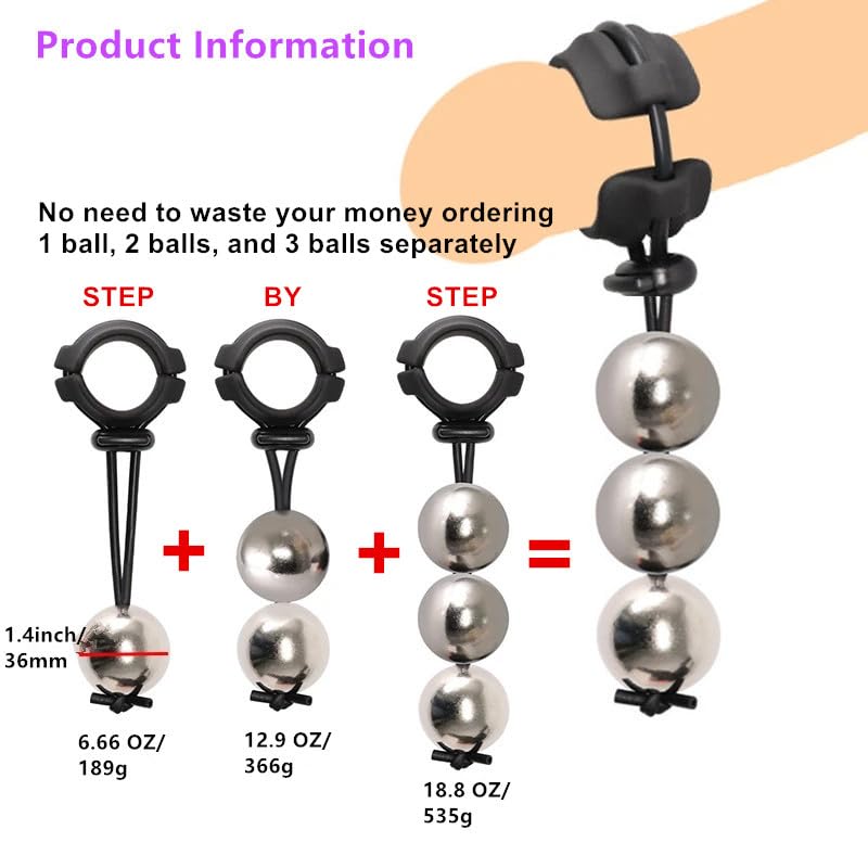 Premium Adjustable Penis Extender Device - Metal Weighted Stretcher for Male Enhancement & Physical Exercise | Men's Health & Intimate Wellness Product for Better Performance & Confidence