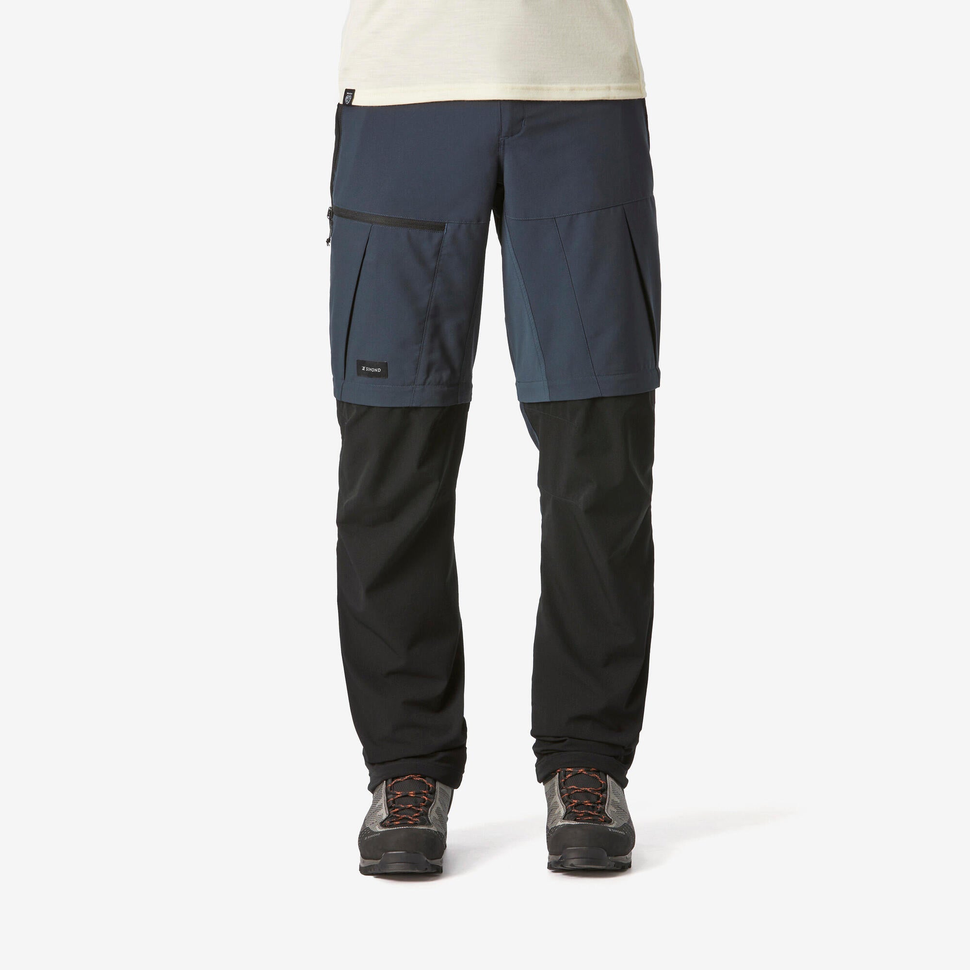 Simond Forclaz Men's MT500 2-in-1 Convertible Hiking Pants - Zip-Off Outdoor Trekking Trousers for Hiking, Camping & Travel Adventures