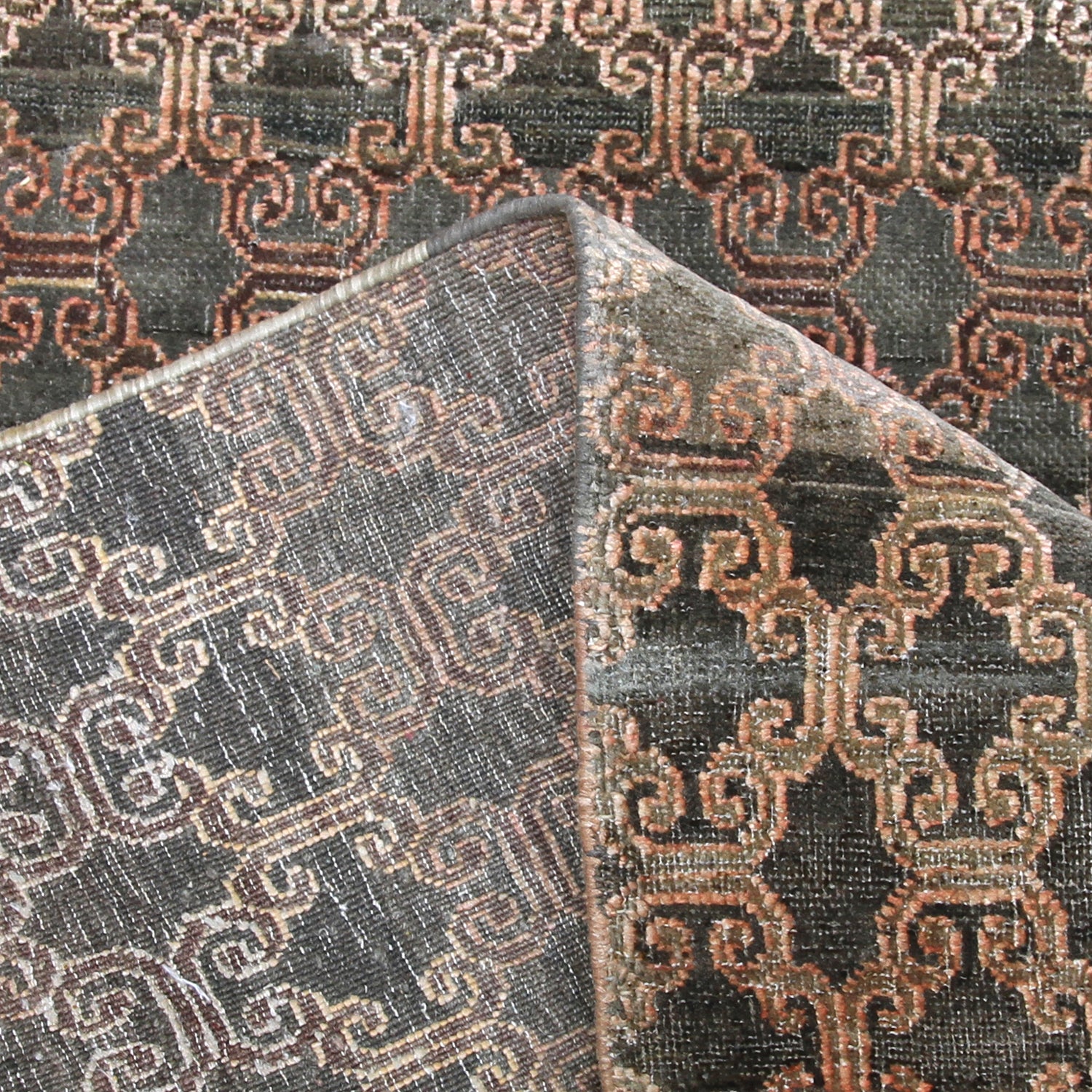 Premium Brown Alchemy Transitional Wool Silk Blend Runner Rug 3' x 14'10 - Elegant Home Decor for Living Room, Bedroom & Hallway