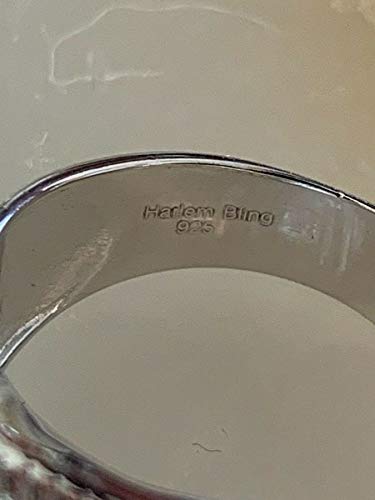 HarlemBling Solid 925 Sterling Silver Men's Iced Out Hip Hop Ring - Octagonal Cluster Flooded Design (18mm) - Perfect for Rappers, Streetwear Fashion & Gift Giving