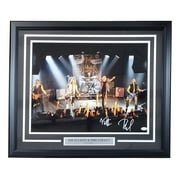 Joe Elliott & Phil Collen Autographed Framed 16x20 Def Leppard Band Photo with JSA COA - Perfect for Music Memorabilia Collectors & Rock Fans' Home Decor